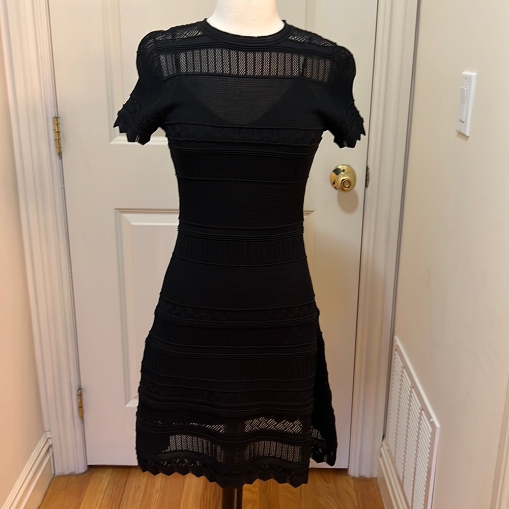 Alexis Knit Little Black Dress